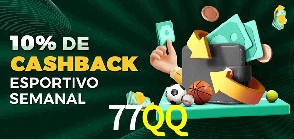 10% de bônus de cashback na 77QQ
